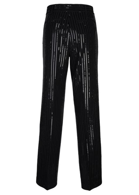 michael kors silver sequin pants|michael kors pinstripe pants.